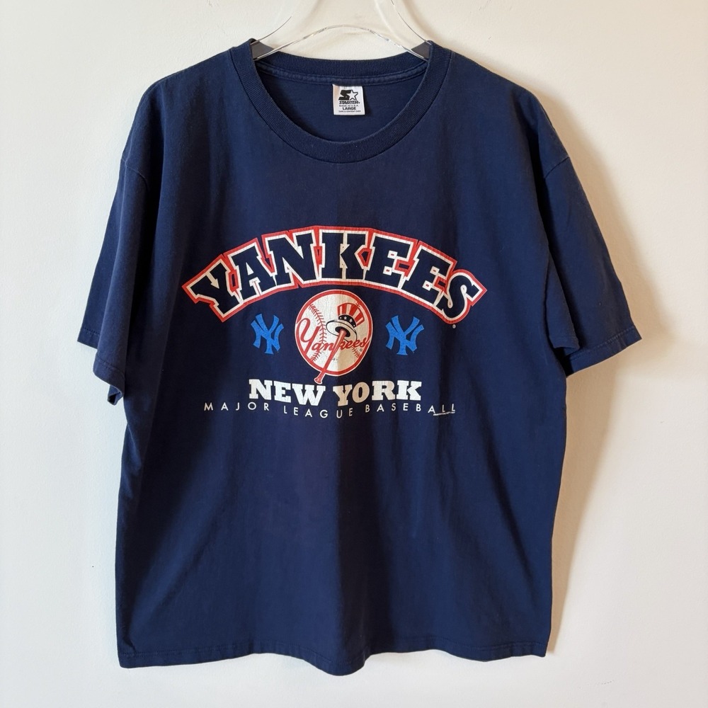 Vintage 1997 Starter Derek Jeter New York Yankees Double Sided MLB T Shirt Large